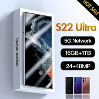 New Original Galay S22 Ultra 7 3 Full screen Android Smartphone 16GB 1TB Mobile Phone Cellphone 24 48MP Fashion Phone