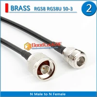 high quality l16 n male to n female jack connector pigtail jumper rg58 rg 58 3d fb extend cable 50 ohm low loss
