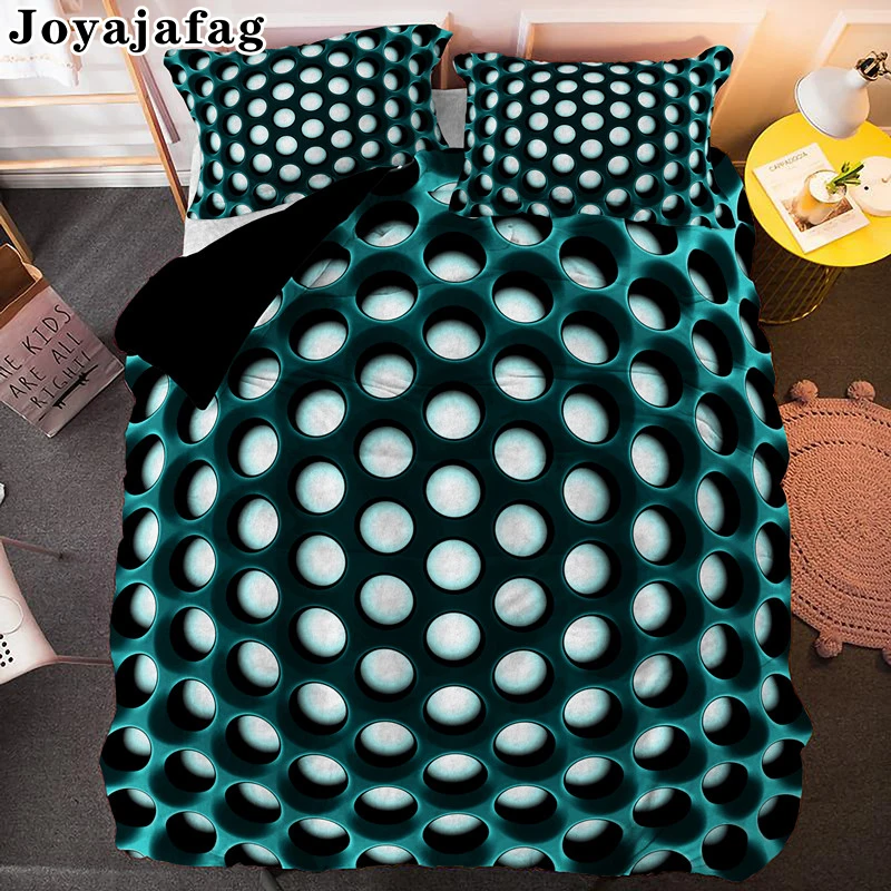 

3D Geometric Patterns Soft Bedding Set Double Queen King Sizes Duvet Cover With Pillowcase Abstract Fashion Comforter Covers