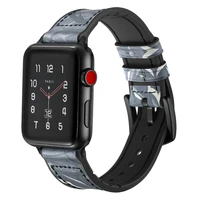 apple watch 7 45mm 41mm with double leather strap 44mm 40mm 42mm 38mm strap bracelet for iwatch series 6 5 4 3 se accessories