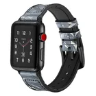 Ремешок для Apple Watch 7 45 мм 41 мм, двойной кожаный браслет для iwatch series 6 5 4 3 SE, аксессуары для часов 44 мм 40 мм 42 мм 38 мм