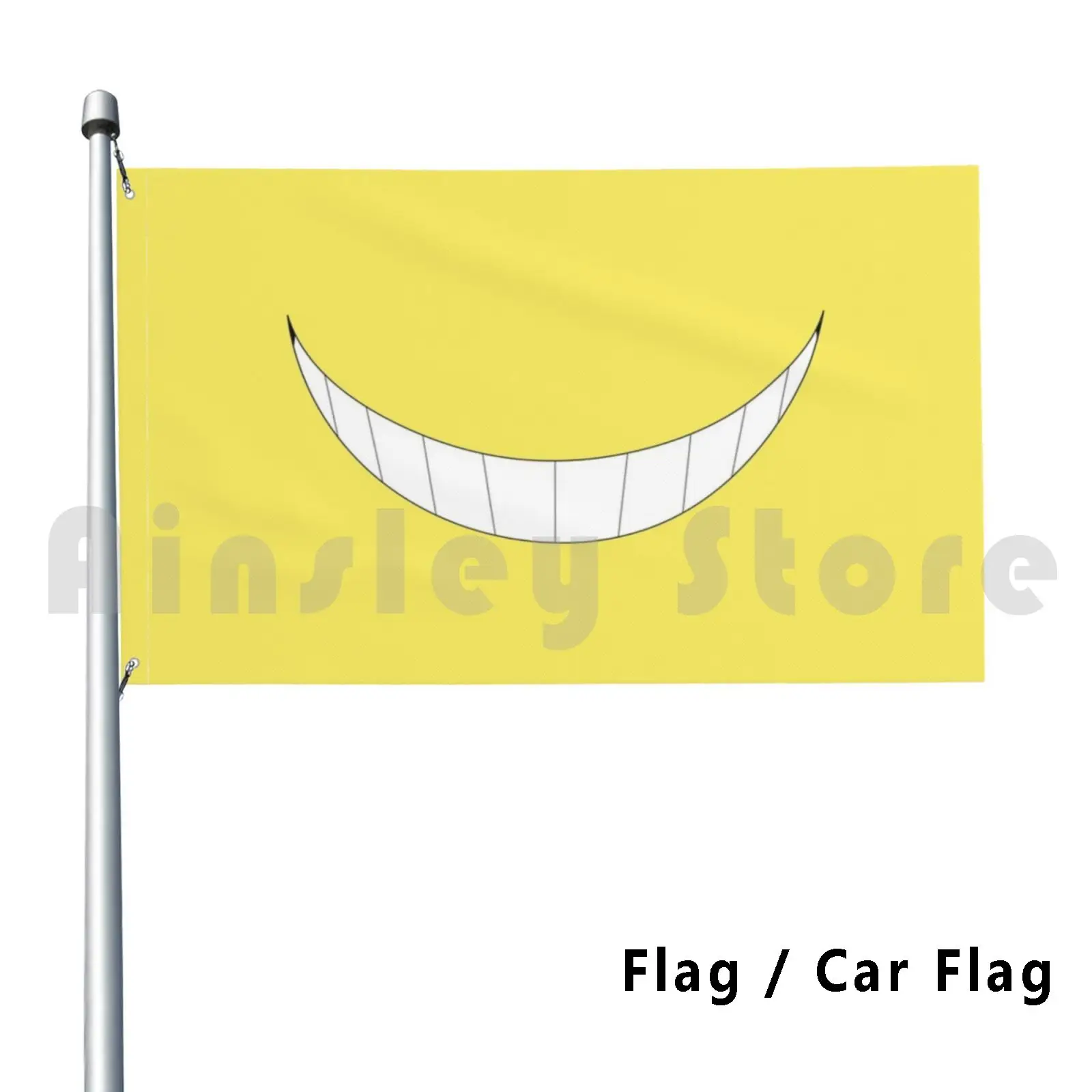 

Koro Sensei Evil Smile Flag Car Flag Printing Custom Koro Sensei Evil Smile Assassination Classroom
