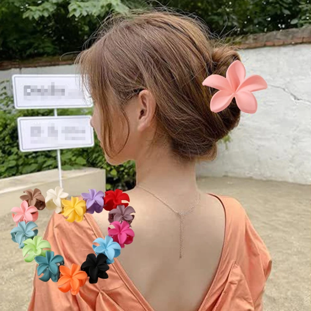 

Fashion Women Beach Vacation Bohemia Egg Flower Hair Clips Flower Middle Hair Claw Hairpin Women Girls Accessories Cute Things