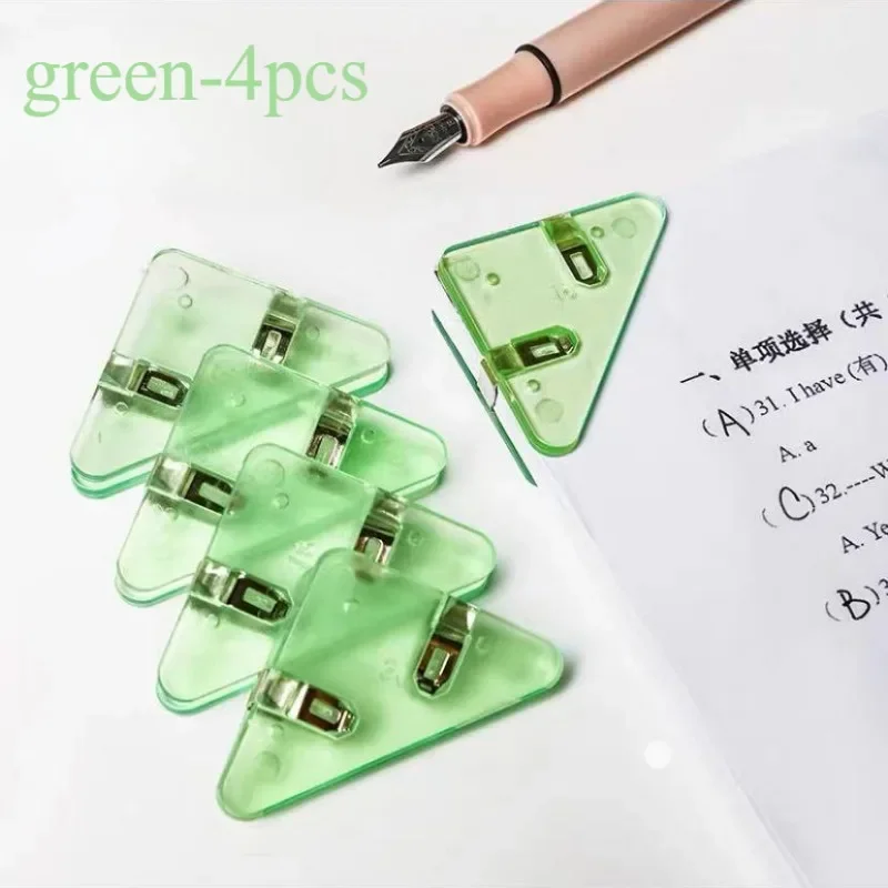 

Угловой пластиковый зажим для бумаги 4 шт.