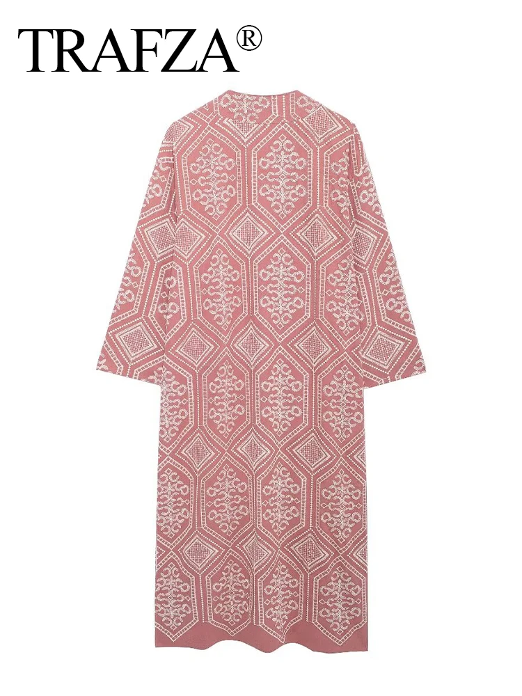 TRAFZA женский модный универсальный комплект из 2 предметов с v-образным вырезом и