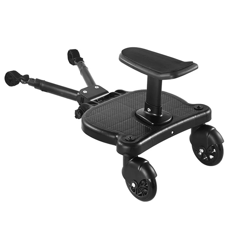 

Universal 2In1 Stroller Ride Board with Detachable Seat,Stroller Glider Board Suitable for Most Brands of Strollers