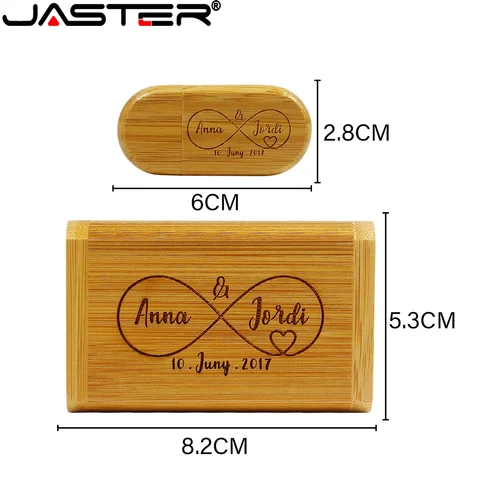 Деревянные флешки JASTER USB 2.0 128/64/32 ГБ