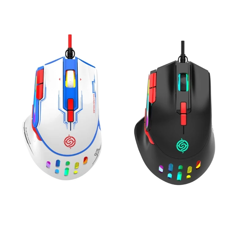 

Игровая мышь C1FB с RGB-подсветкой, 6400DPI, 9 кнопок