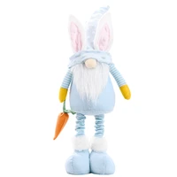 easter bunny gnome handmade rabbit carrot plush toys doll ornaments kids easter home party decor c