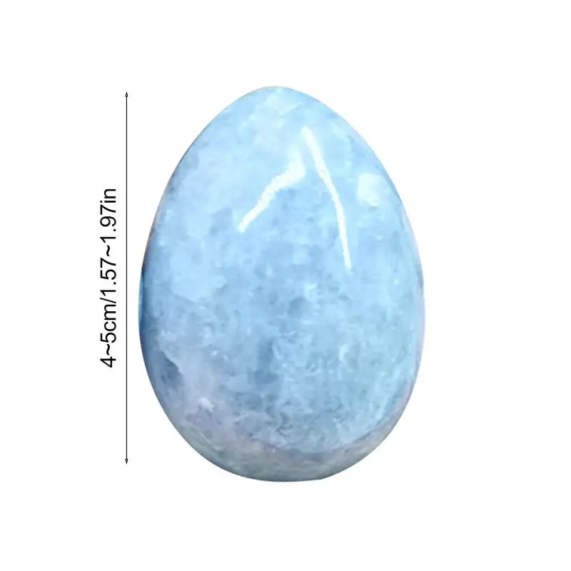 Хрустальный пальмовый камень натуральный синий кианит кристалл яйцо дракона