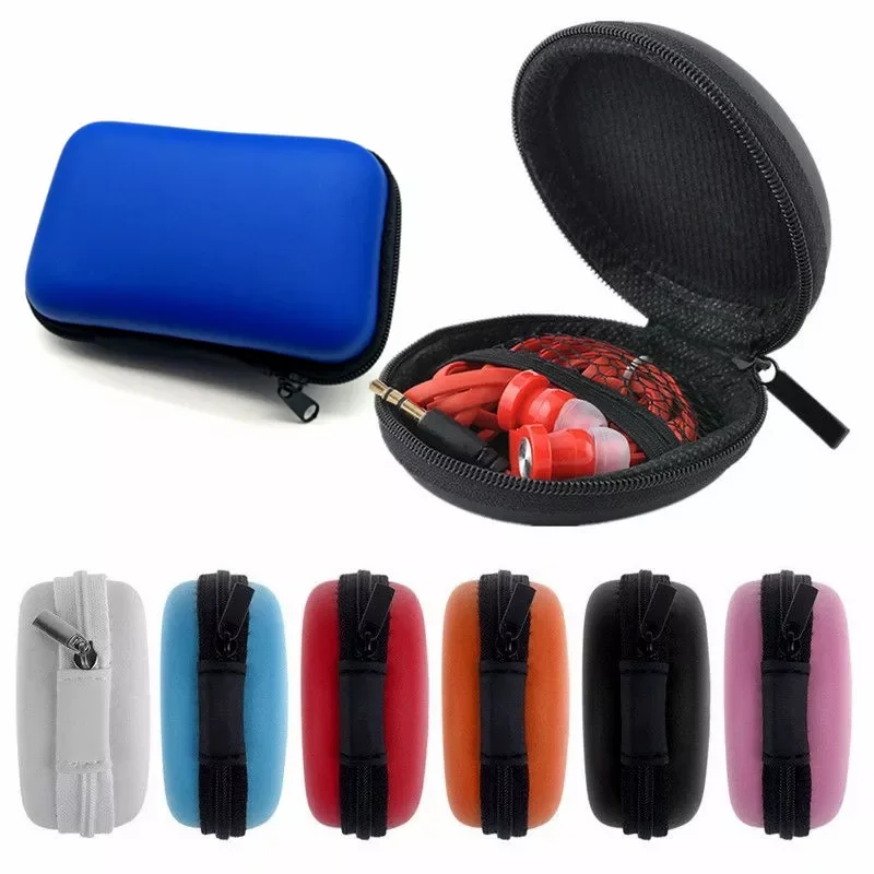 

Earphone Bag Case Hard EVA Earbuds TF Card Storage Box Mini Zipper Key Coin Holder Pouch USB Cable Wire Organizer Accessories