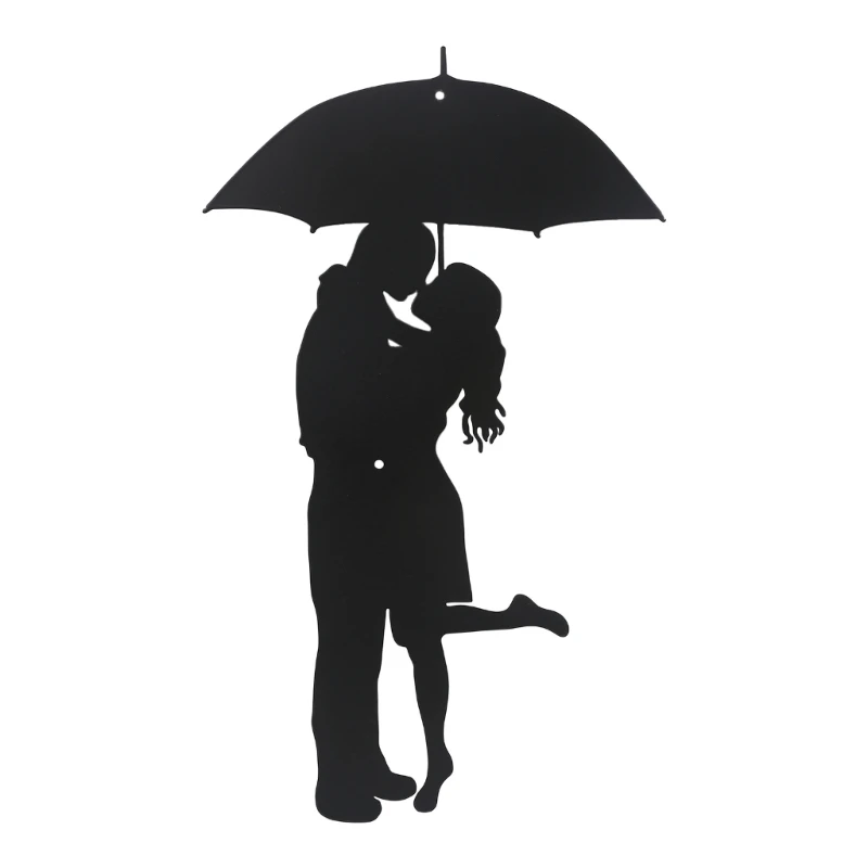

Umbrella Couple Metal Wall Decor for Home Wedding Decoration Wall Sculpture Art