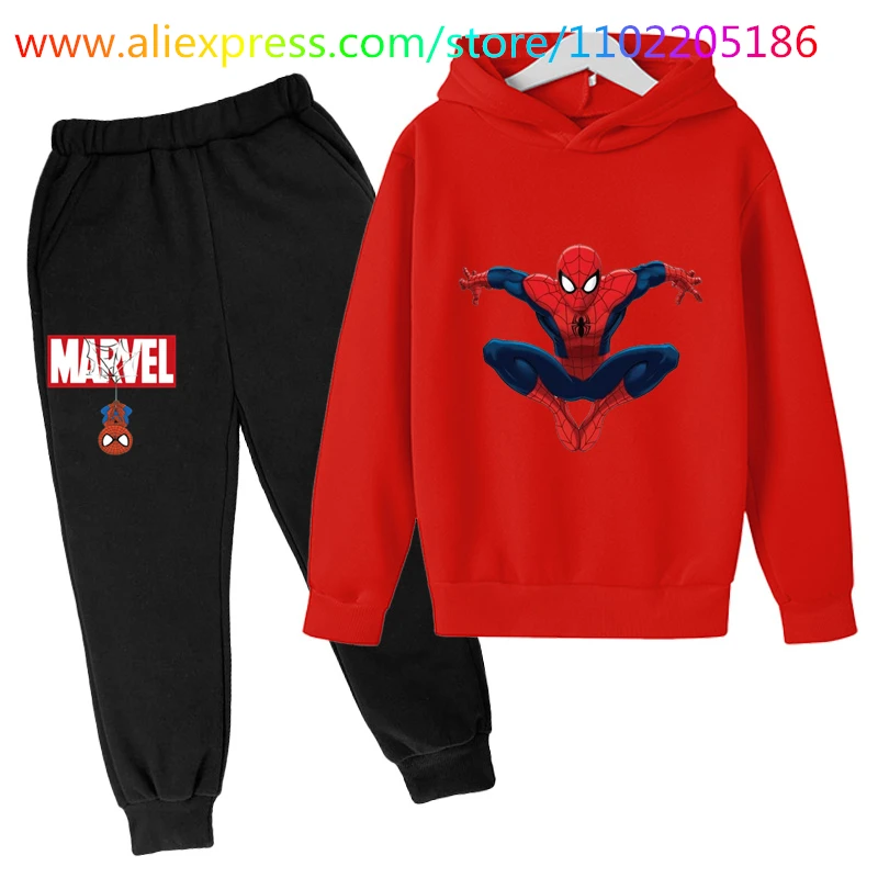 

Spring Autumn Baby Boys Super heros Spiderman Sets Kids Clothes Long Sleeve+Pants Tracksuits Children Cartoon Cosplay Clothing