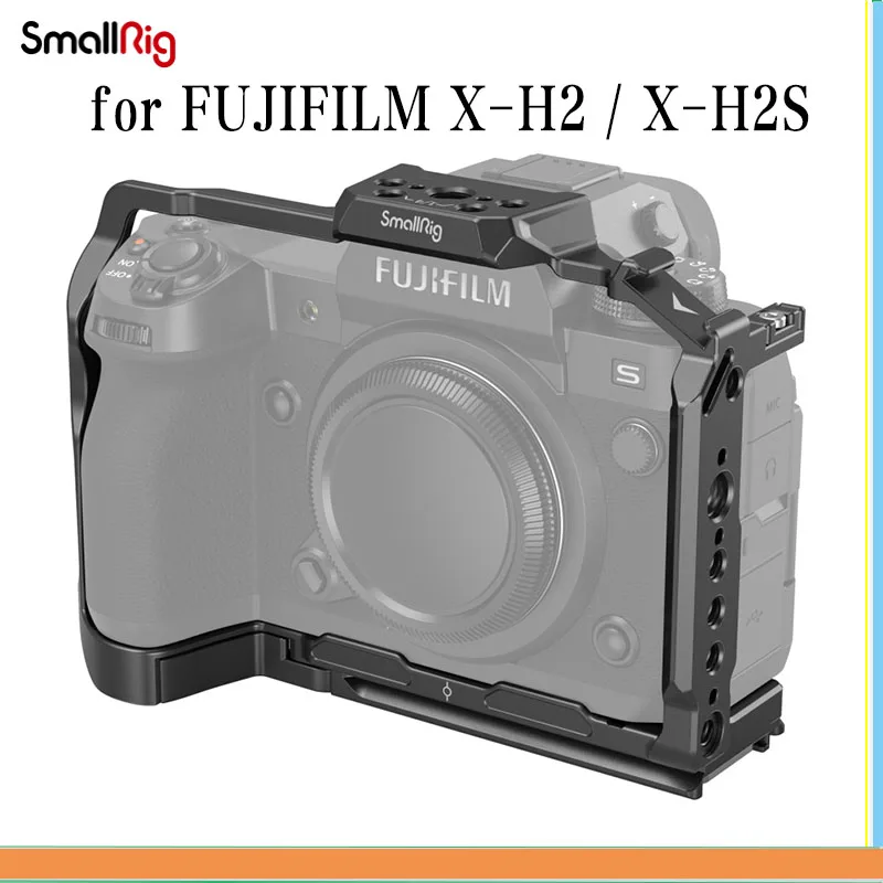 

SmallRig Cage for FUJIFILM X-H2 / X-H2S 3934 Camera Cage Video Rig Protect the Cameras Aluminum Alloy Camera Cage Video Cage Rig