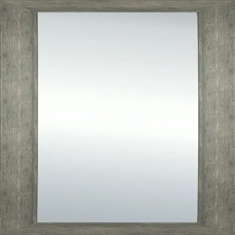 

Rectangular Mirror, 17Inx53In, Rustic Grey