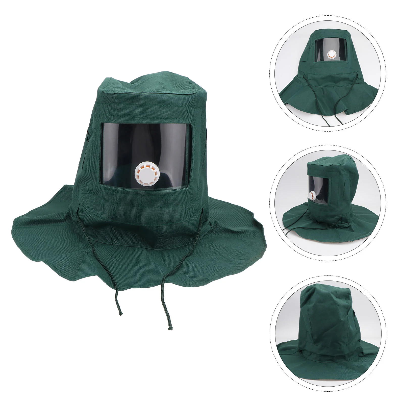 

Sandblasting Hood Sand Helmethoods Sandblaster Face Shieldcap Hazmat Suit Equipment Full Blastprotection Head Air Respirator