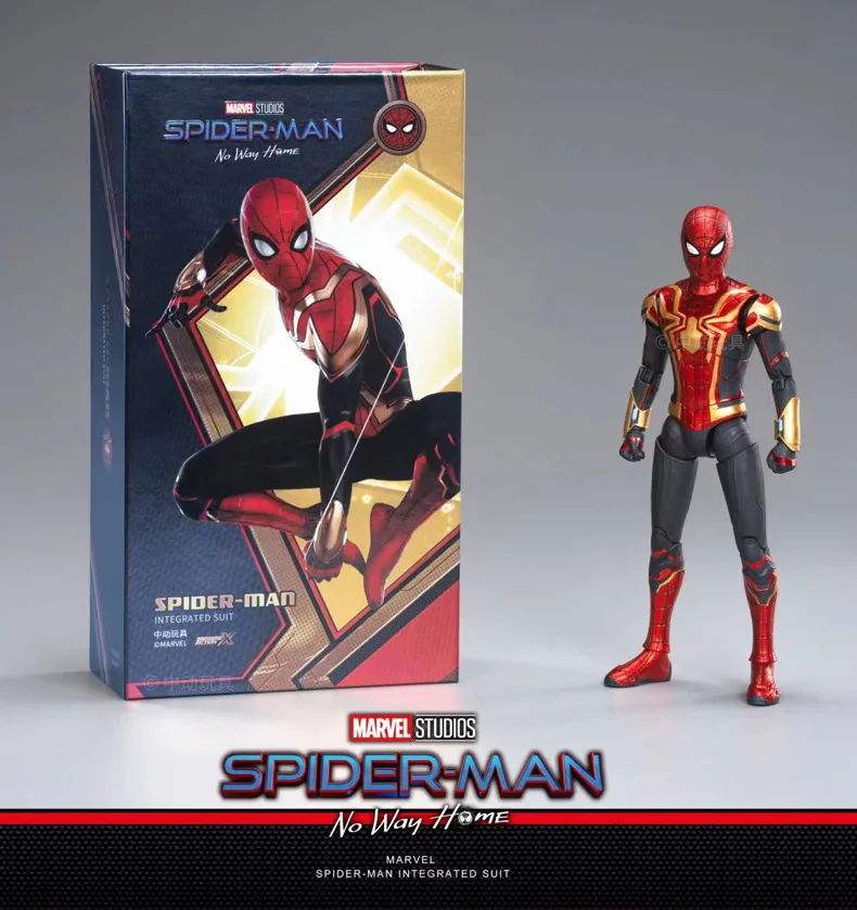 

Фигурка героя Marvel Мстители 1913-02, красный золотой человек-паук, модель игрушек, 22 см