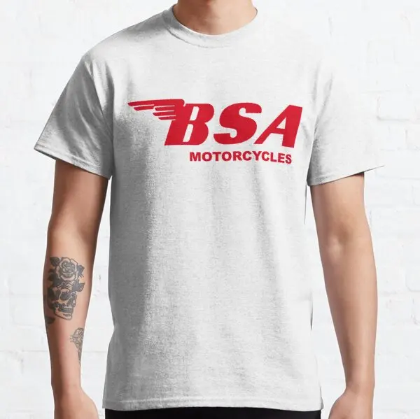 

BSA CLASSIC MOTORCYCLE LOGO t shirt for YMHAHA Aprilia Haojue Suzuki Boxer Harris Daelim