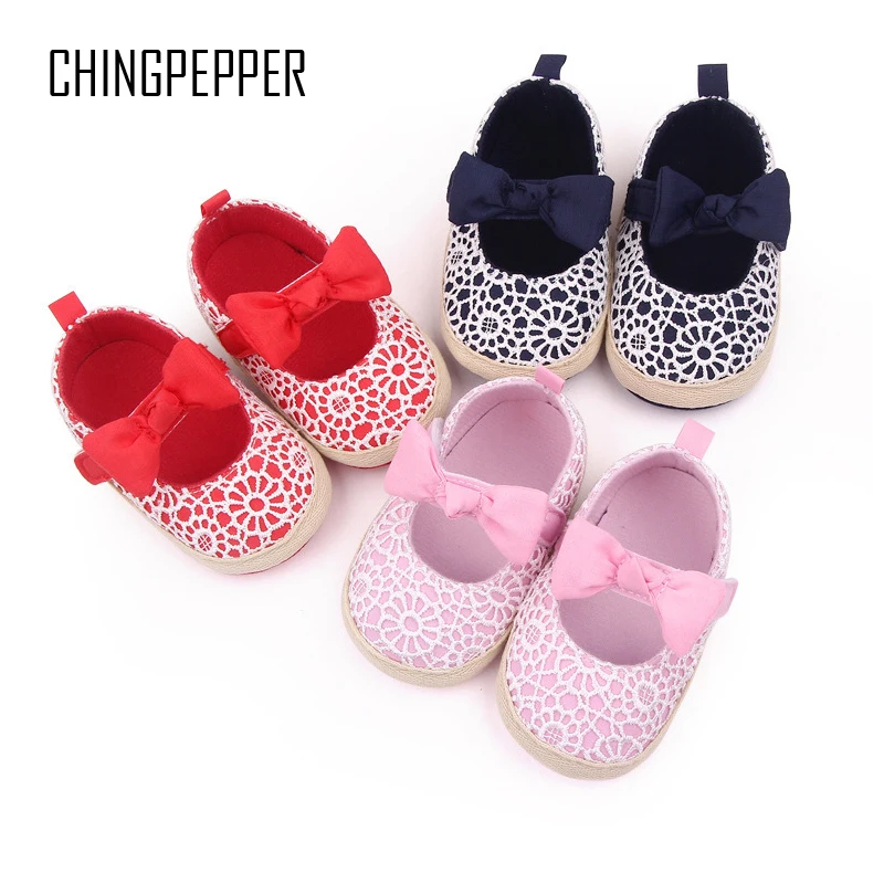 

Newborn Girls Crib Shoes Baby Item Infant Fashion Bows Flats Pink Princess Loafers Toddler First Steps Trainers Flowers Footwear