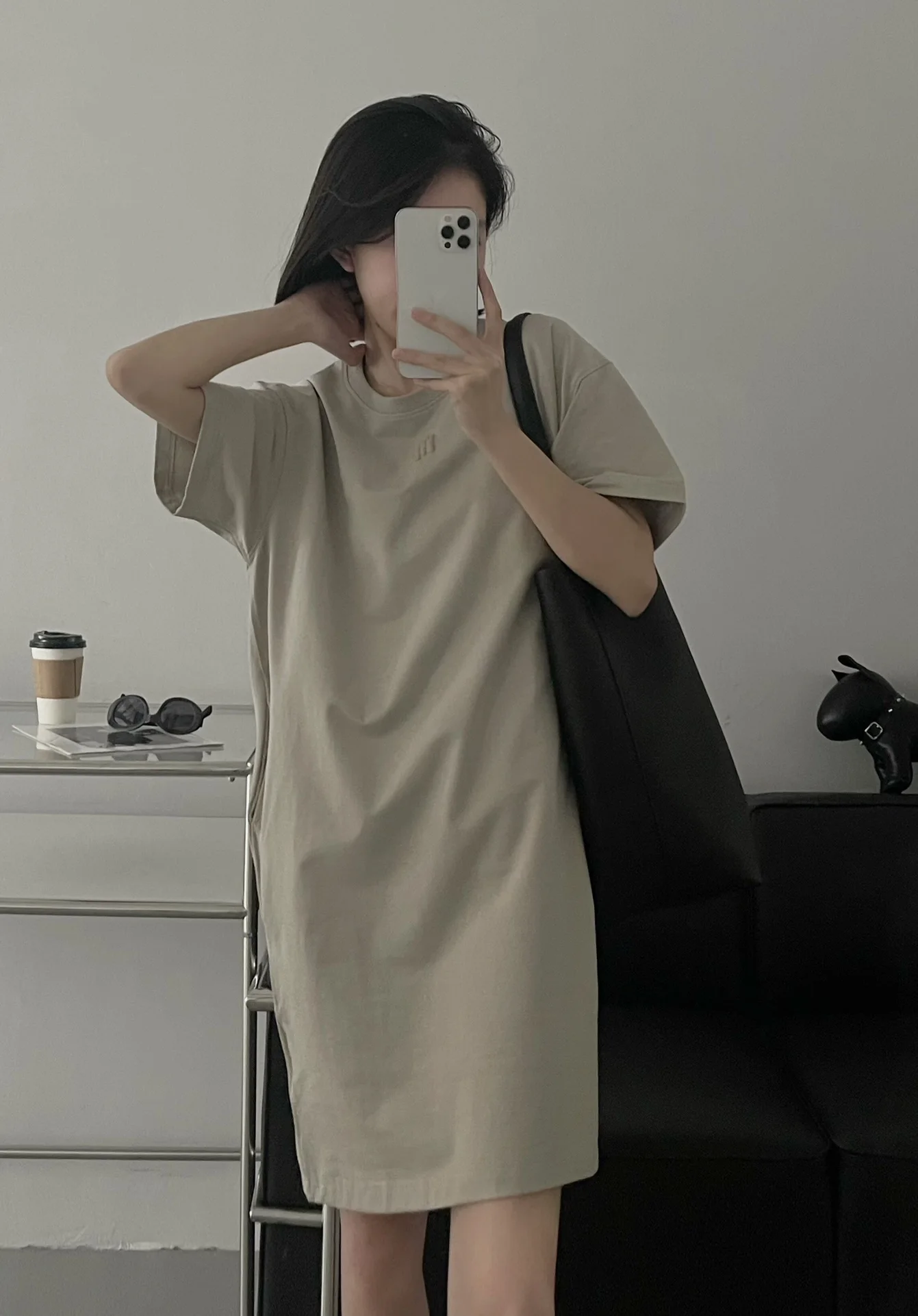 149634 Fashion Classic Trendy Luxury Design Summer New Casual Loose Fit T-shirt Dress Women A2