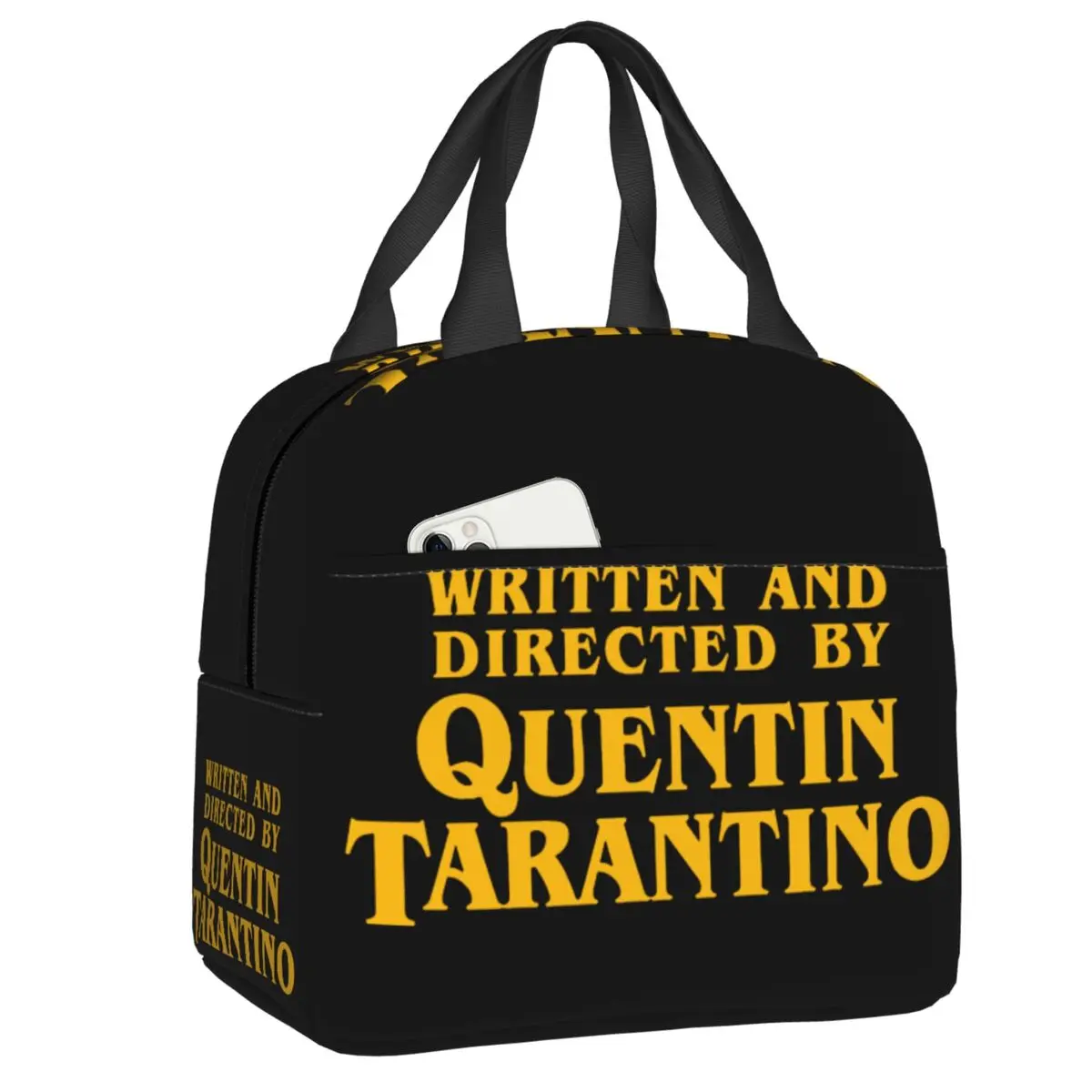 

Quentin Tarantino Lunch Bag Portable Thermal Insulated Pulp Fiction Kill Bill Movie Lunch Box for Women Kids School Food Tote