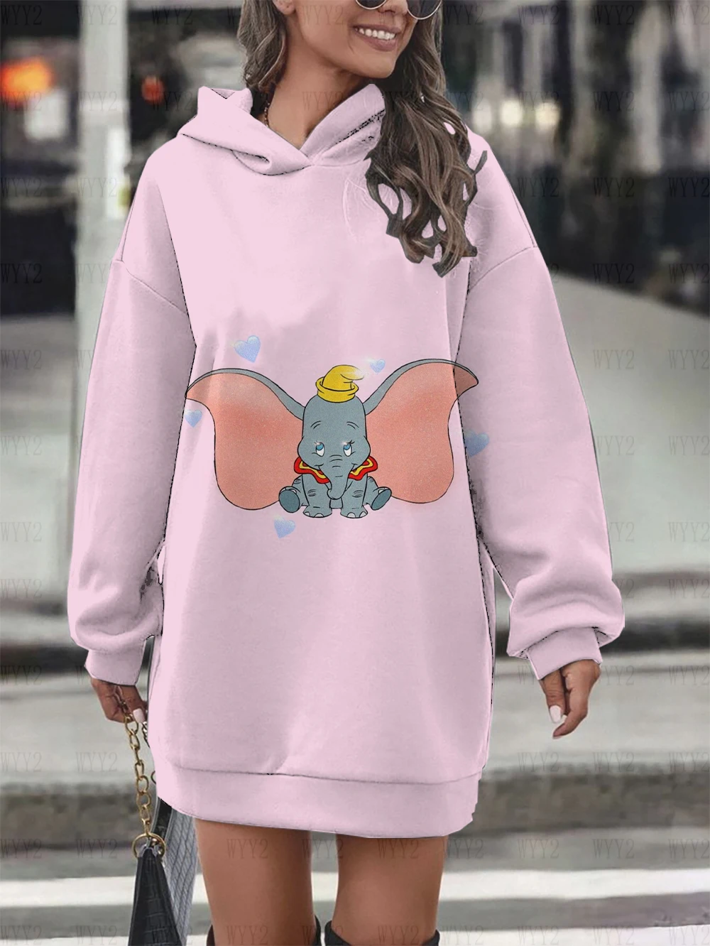 Disney-Robe pull pratiquero chic pour femme пот à capuche imprimé DGreeting режим simple printemps et automne