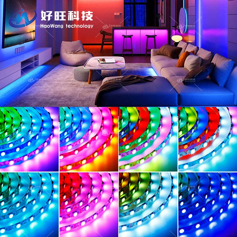 Светодиодная лента WS2812B S-типа 5 в постоянного тока м 60 светодиодов/м 6 мм SMD 5050 RGB