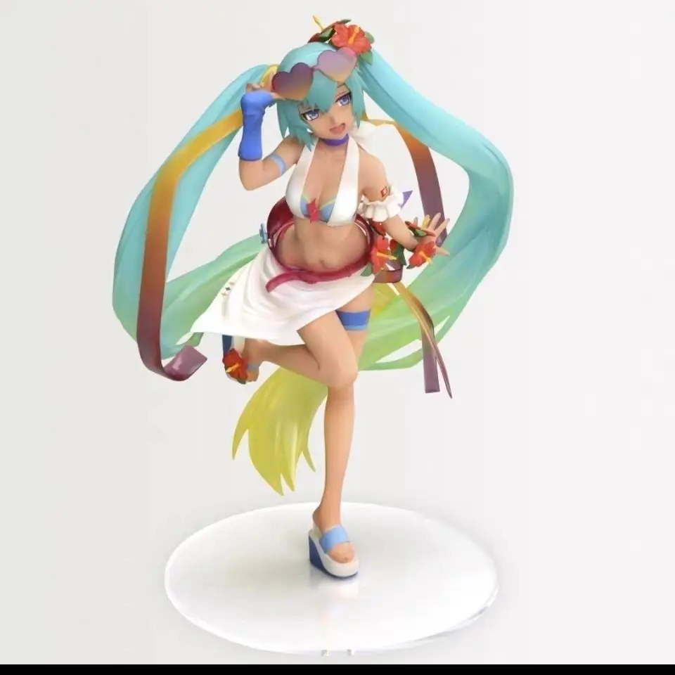 

Kawaii Girl Miku летний купальник 20 см фигура из ПВХ аниме модель игрушечная фигура Коллекционная фигурка подарок