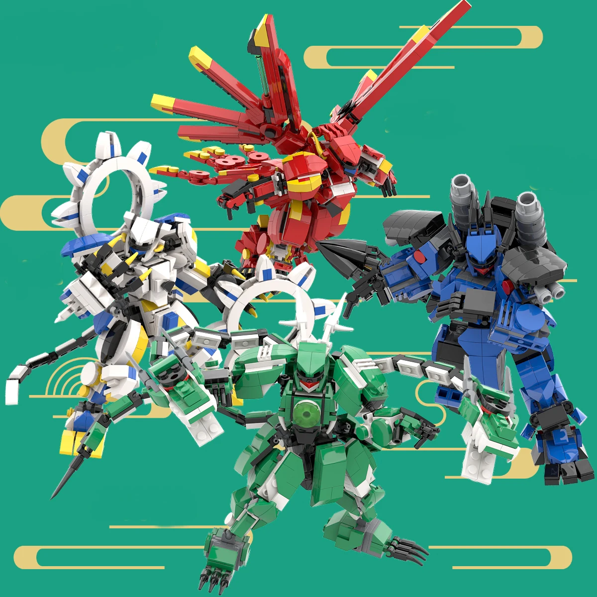 

Mecha Warrior Robot Building Blocks Kids Toy Figure Model Kits Toys For Children Assemble Bricks Action Anime Soldier Dolls