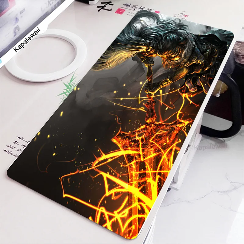 

90x40cm Dark Souls Anime Large Lock Edge Mouse Pad Computer Mousepad XXL Gaming Padmouse Gamer Laptop Carpet Keyboard Mouse Mats