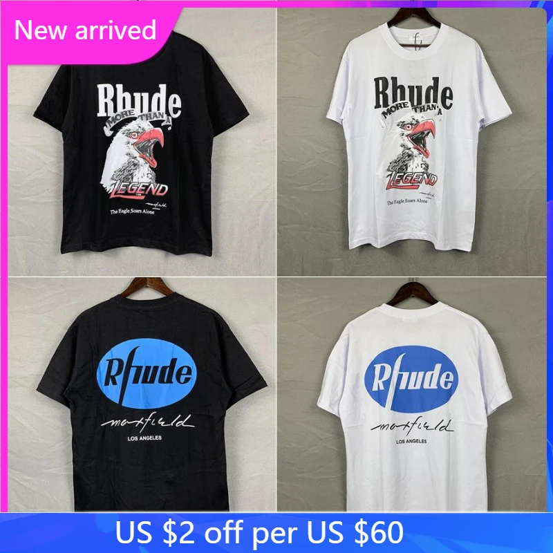 

Rhude Tshirts Limited Eagle Print Cotton Short Sleeves Rhude T-shirt