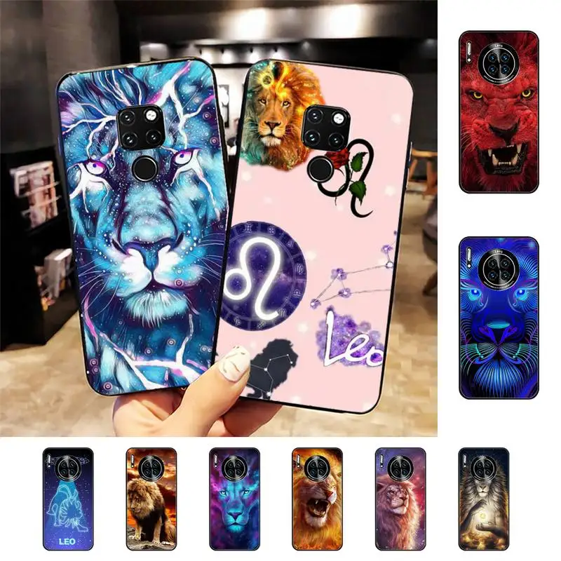 

YNDFCNB Constellation Leo Phone Case for Samsung A51 A30s A52 A71 A12 for Huawei Honor 10i for OPPO vivo Y11 cover