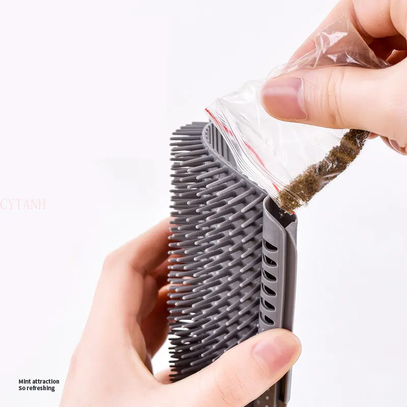 

Massage Cat Self Groomer with Catnip Soft Cats Wall Corner Cat Comb Brush Rubs The Face with A Tickling Comb Pet Grooming Supply