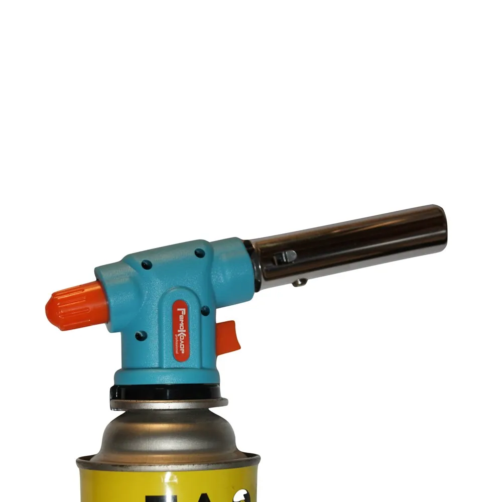 Горелка газовая на баллон пьезоподжиг своб. вращение 360° пламя 1300° 80х150мм