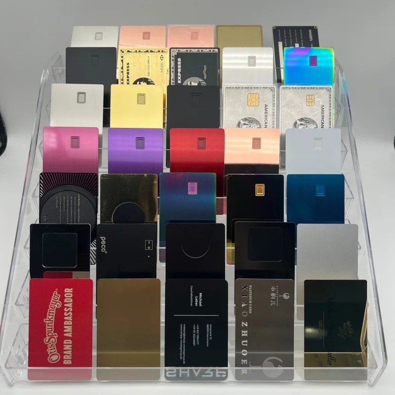 

Оптовая продажа, безконтактная металлическая умная карта, EMV, слот для микросхем, металлические кредитные карты, электронная карта