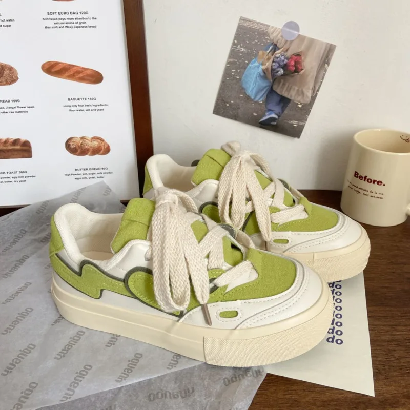 2023 New Y2K Pink Sneakers With Heart Shoes Female Campus Casual Fashion Traf Women Flat Shoes Designer Luxury Gray Sneakers Yk2