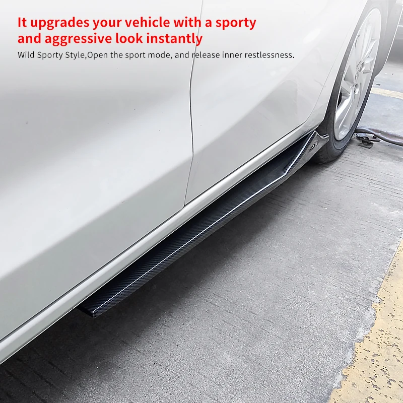 Левая/правая боковая юбка автомобиля спойлер бампера защитные панели
