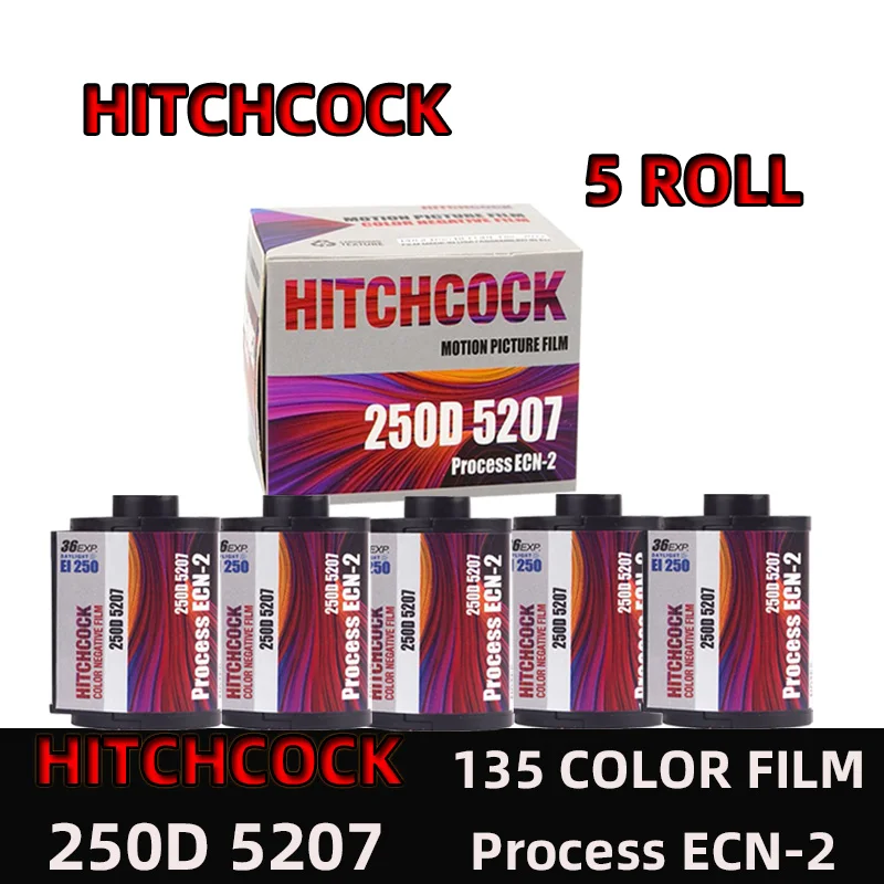 

Фотоаппарат HITCHCOCK 5219(500T) 5203(50D) 5207(250D), отрицательная 135 пленка, 36 листов, фотоаппарат стандарта 135 M38 M35, 5 рулонов
