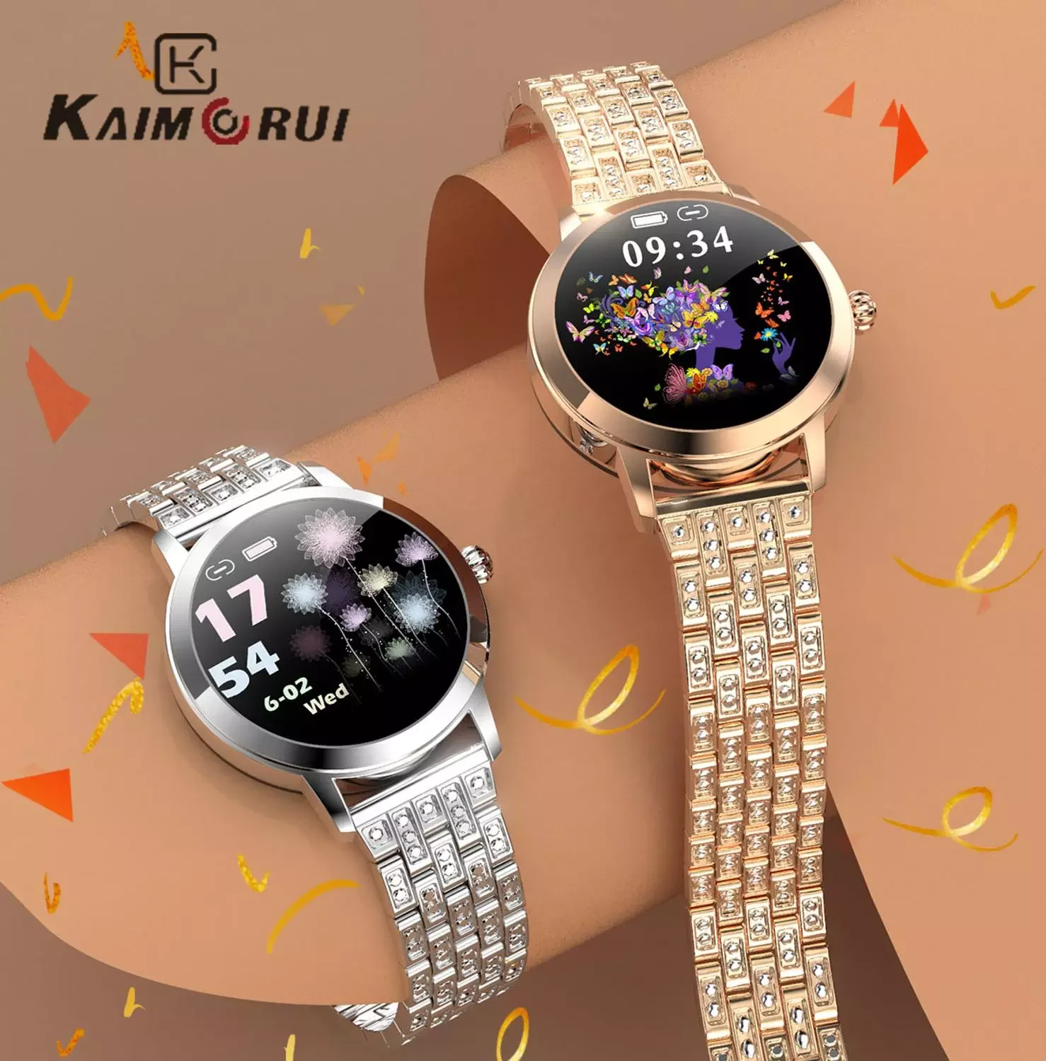 

2022 Lovely Smart Watch For Women IP68 Waterproof Heart Rate BP Message Reminder LW10 Smartwatch Connect For Xiaomi Android IOS