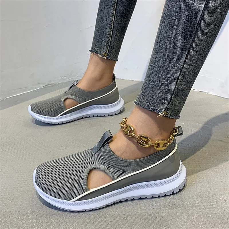 

2022 Women's Casual Shoes Summer New Pointed Toe Ladies Slip on Flat Loafers 35-43 Large-Sized Female Running Sport Sneakers