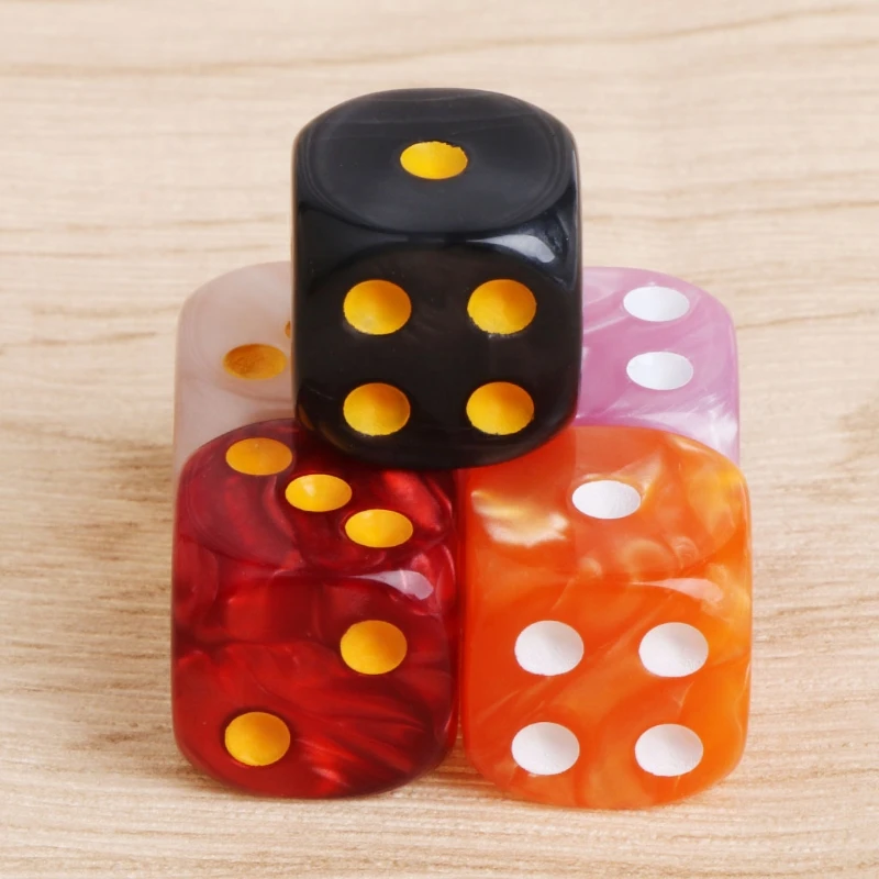 

E9LE 10 шт./набор акриловые полигедральные игральные кости для TRPG настольной игры