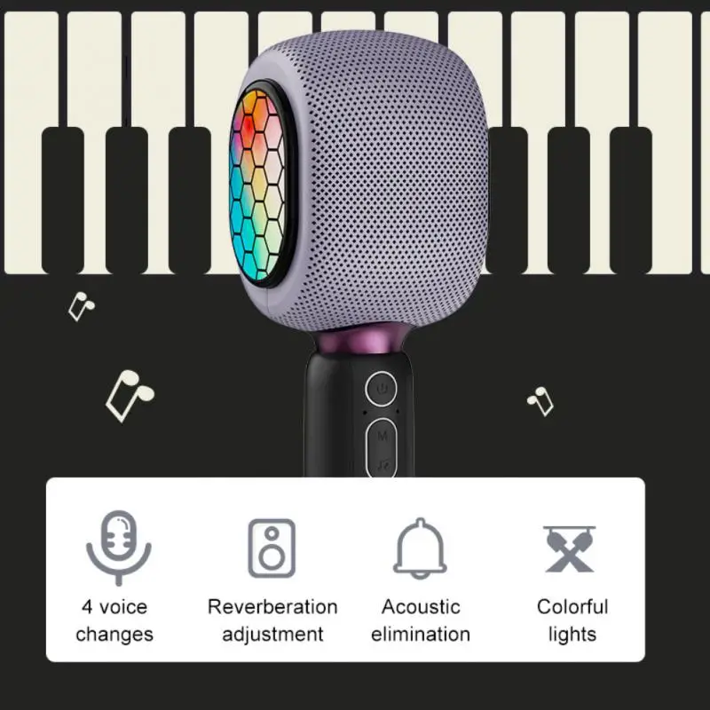 

Wireless Bluetooth mobile phone karaoke microphone household karaoke microphone audio integrated karaoke singing artifact