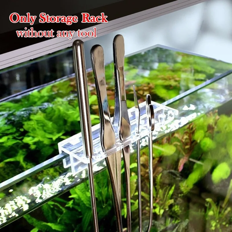 

1PCS New Aquarium Plant Tools Storage Rack Acrylic Holder for Tweezer Scraper Scissor Fish Tank Water Grass Cleaning Tool Holder