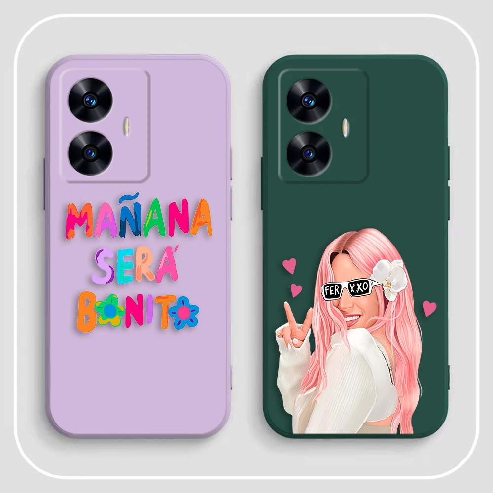 K-Karol G Manana Sera Bonito Чехол для телефона Realme C65 C63 C53 C35 C55 C33 C30 C21Y C20 C12 C11 GT 2 XT NARAO 20 30 50 Capa