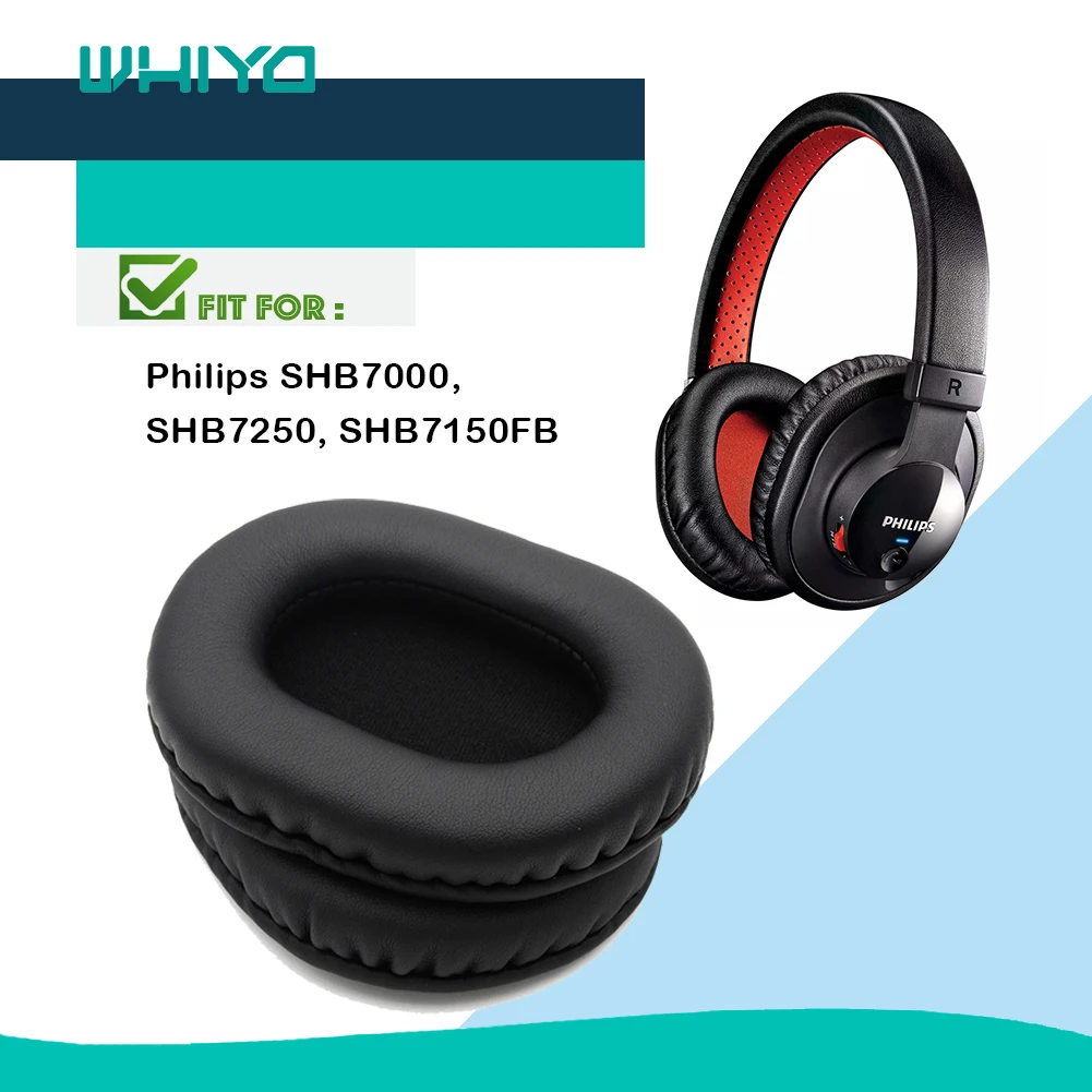 

Whiyo 1 Pair of Replacement Ear Pads for Philips SHB7000 SHB7250 SHB7150FB Headphones Cushion Cover Earpads Earmuff