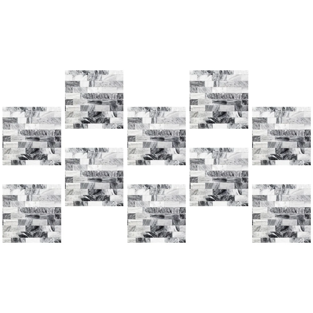 

10pcs Tile Sticker Self Adhesive Retro Pattern Wall Tile Sticker Peel and Stick Wallpaper