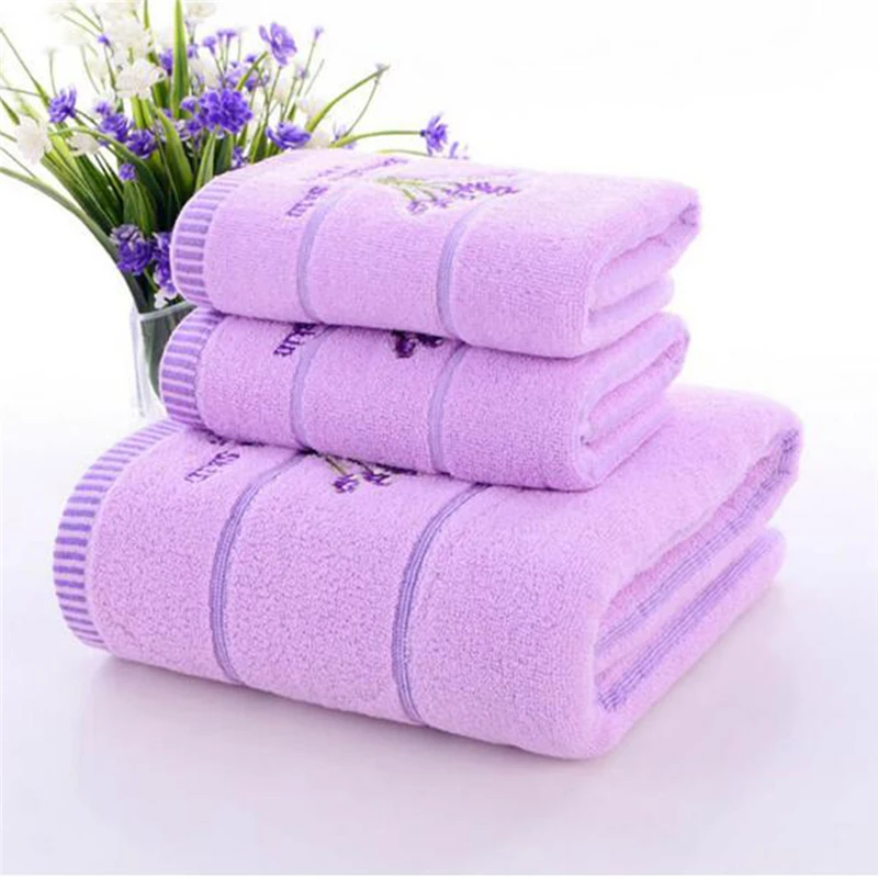

Cotton Lavender Face Towel Soft Absorbent Romantic Love Towel Baby Women Family Bathroom Gift Bath Accesory 34*74cm Hand Towel