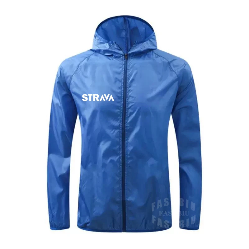 

Летние мужские и женские быстросохнущие велосипедные куртки Strava, водонепроницаемые, солнцезащитные, для спорта на открытом воздухе, с капю...
