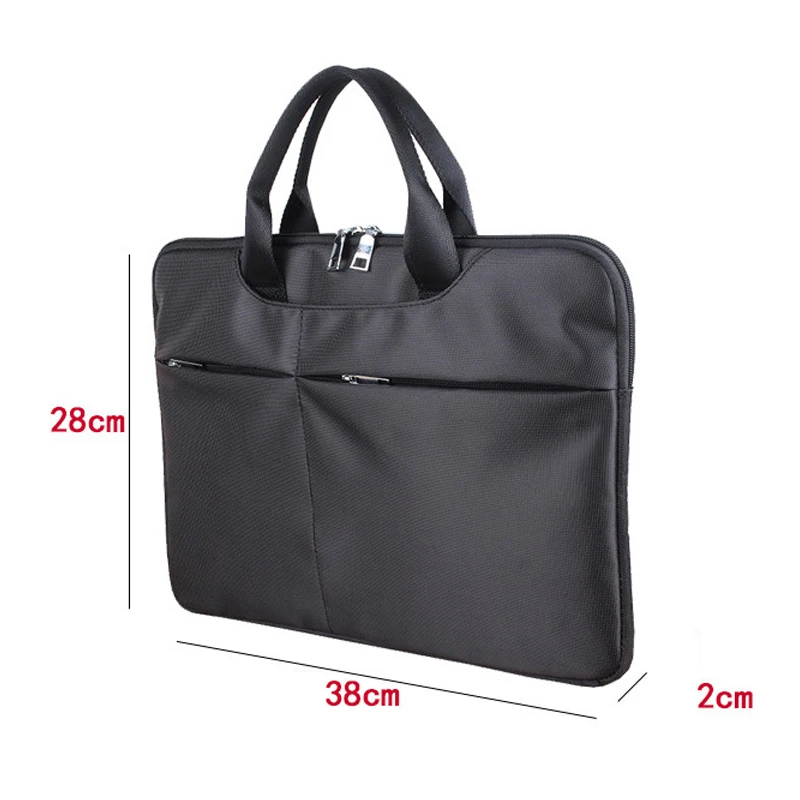 Leisure Business Handbag 15 Inch Multi-Functional Laptop Business Briefcase Messenger Bag Waterproof Fabric Men Women Bag Black