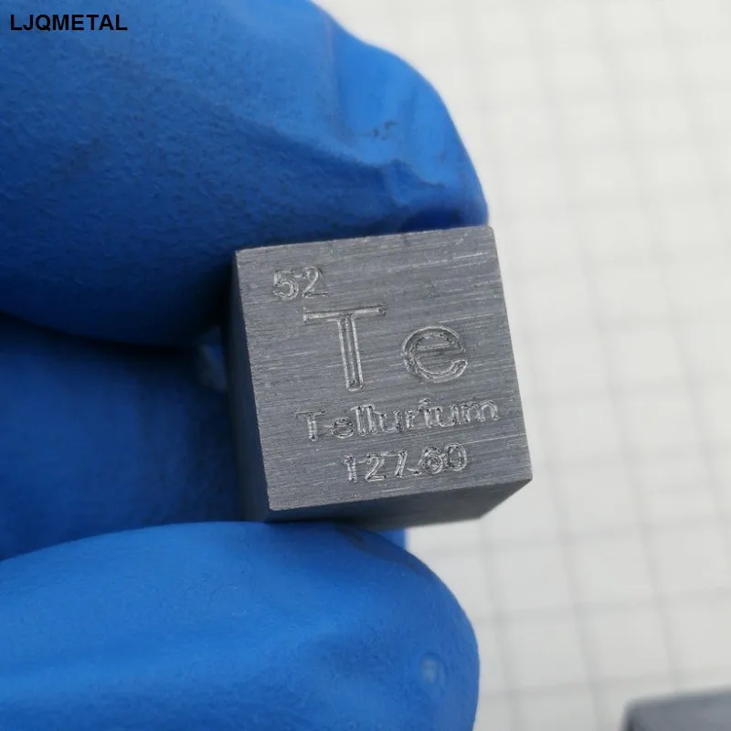 

Кубики теллурия высокой чистоты, периодические фенотипические, Размер 10 мм, вес 6,2 г Te 99.99%, неметаллические элементы